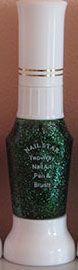 Vernis de décoration, 10 ml - VERT pailleté