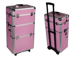 Trolley en alu, couleur ROSE