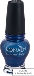 Konad, vernis pour plaque Konad 10ml - bleu dur