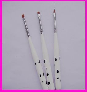 3 pinceaux gel dalmatiens