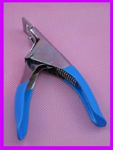Pince guillotine (coupe ongles, coupe capsules) couleur bleu